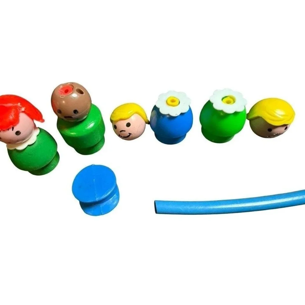 Fisher Price Little People Vintage Wood & Plastic Bodies Plastic Heads Hat PARTS